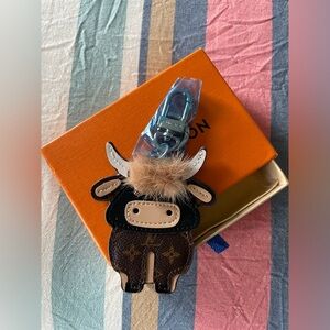LV cow keychain